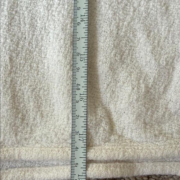 Madewell Ivory Tie-Hem Short Sleeve Tee Size Small - Picture 5 of 8